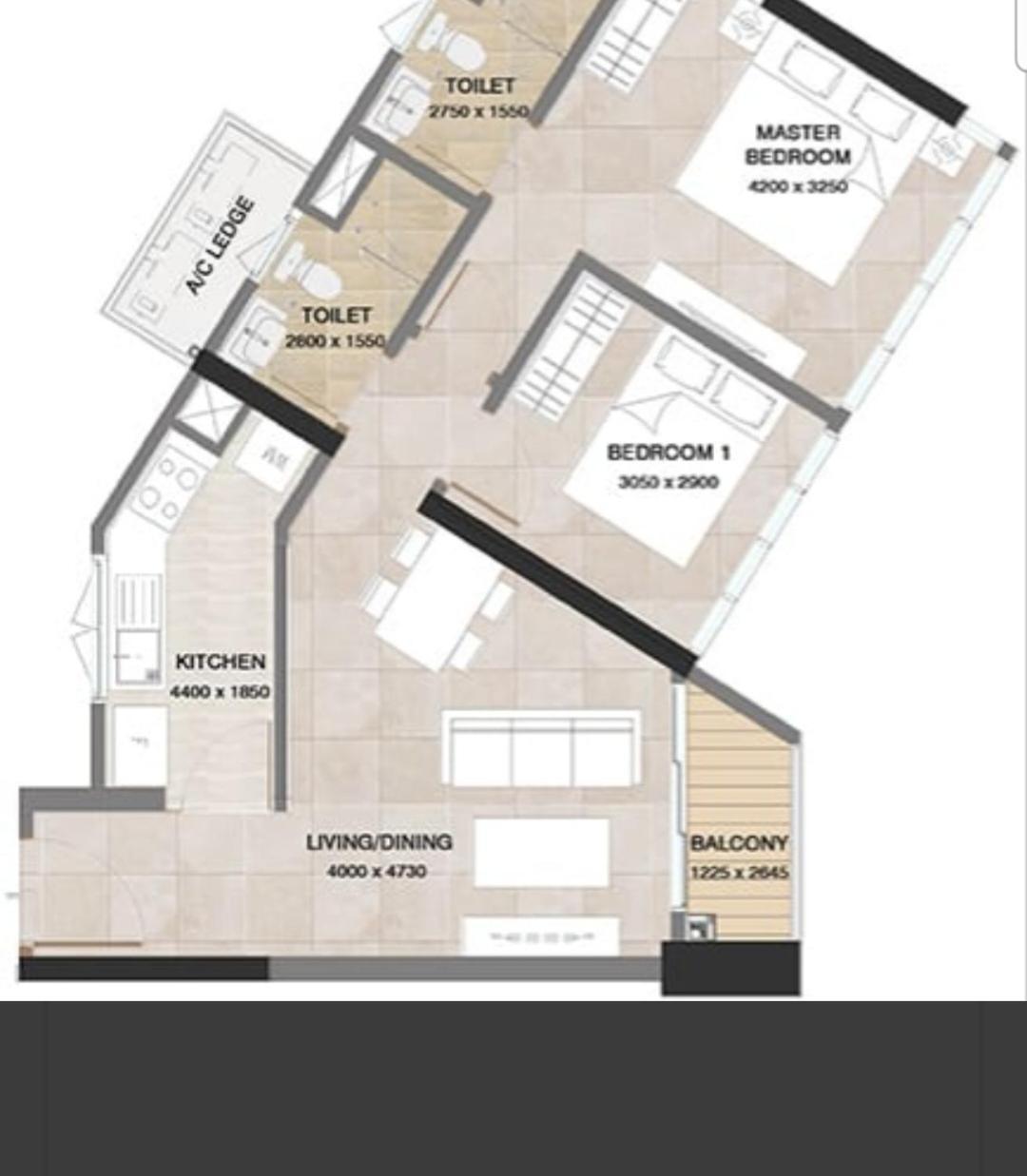 Apartment Luxury 32nd Floor 2 Bed-2 Bath With Pool, Harbour & Lotus Tower Views Colombo
